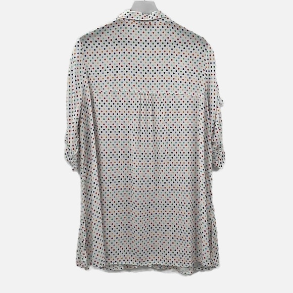 Jean Marc Philippe Polka Dot Button Front Blouse - Size XL - Picture 4 of 9